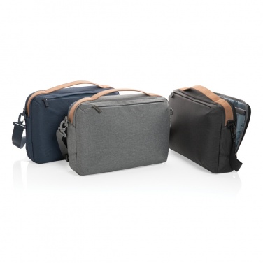 Logo trade promotional gifts picture of: Impact AWARE™ 300D two tone deluxe 15.6" laptop bag