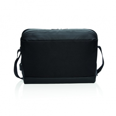 Logo trade promotional merchandise photo of: Madrid RFID USB 15.6" laptop bag PVC free