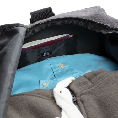 Logo trade promotional giveaway photo of: Duo colour RPET 15.6" RFID laptop backpack PVC free