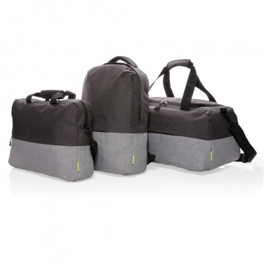 Logo trade promotional products image of: Duo colour RPET 15.6" RFID laptop backpack PVC free