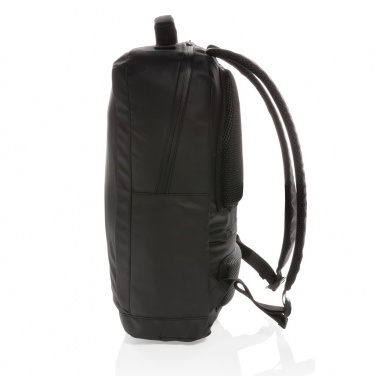 Logotrade promotional giveaway picture of: Fashion black 15.6" laptop backpack PVC free
