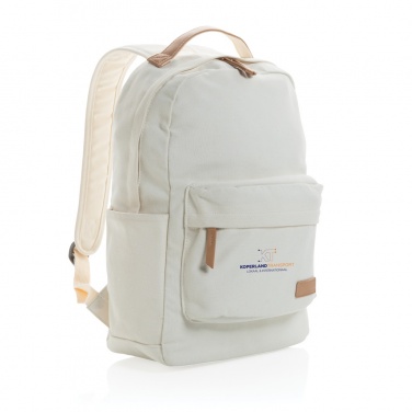 Logo trade promotional items image of: Impact AWARE™ 16 oz. recycled canvas backpack