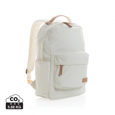Logo trade promotional giveaways image of: Impact AWARE™ 16 oz. recycled canvas backpack