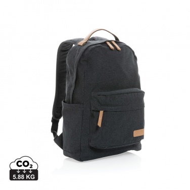 Logo trade business gifts image of: Impact AWARE™ 16 oz. recycled canvas backpack