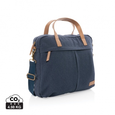 Logo trade corporate gifts picture of: Impact AWARE™ 16 oz. recycled canvas laptop bag