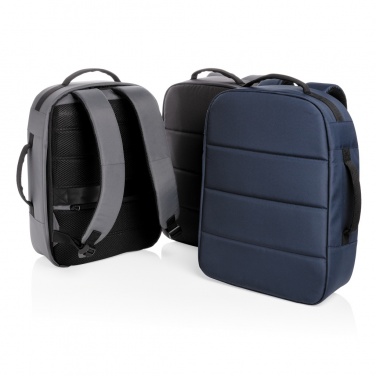 Logotrade promotional product image of: Impact AWARE™ RPET anti-theft 15.6" laptop backpack