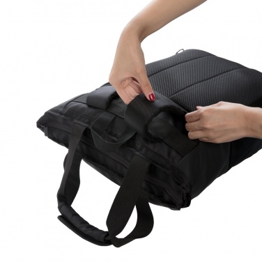 Logo trade promotional merchandise picture of: Swiss Peak RFID 15" laptop totepack PVC free