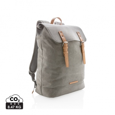 Logo trade corporate gift photo of: Canvas laptop backpack PVC free