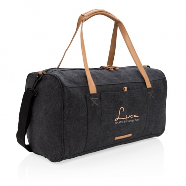 Logotrade promotional gift image of: Canvas travel/weekend bag PVC free