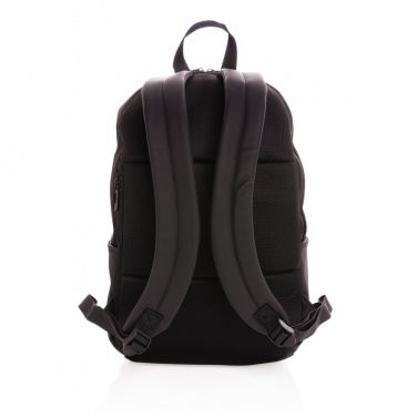 Logo trade corporate gifts image of: Smooth PU 15.6"laptop backpack