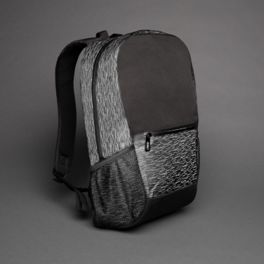 Logo trade promotional merchandise photo of: AWARE™ RPET Reflective laptop backpack