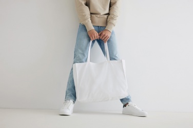 Logo trade promotional products image of: Impact AWARE™ Recycled cotton shopper 145g