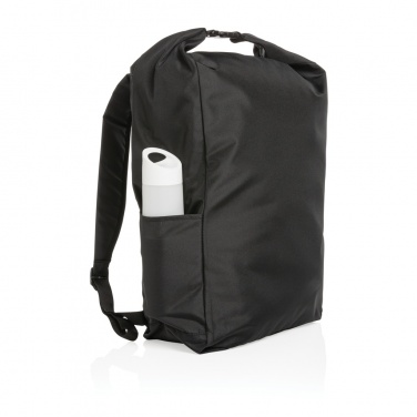 Logotrade corporate gift image of: Impact AWARE™ RPET lightweight rolltop backpack
