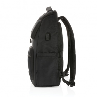 Logo trade promotional products picture of: Swiss Peak AWARE™ RPET Voyager 15.6" laptop backpack