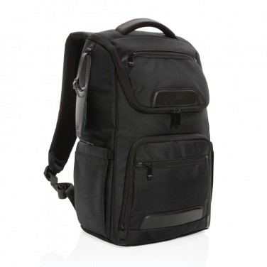 Logo trade promotional giveaways picture of: Swiss Peak AWARE™ RPET Voyager 15.6" laptop backpack