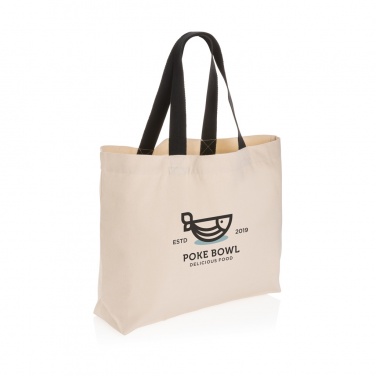Logo trade corporate gifts picture of: Impact Aware™ 240 gsm rcanvas large tote undyed