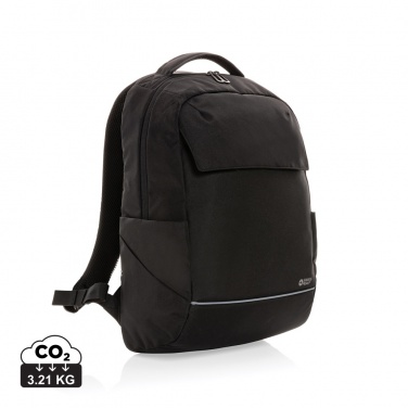 Logo trade corporate gifts image of: Swiss Peak Brooke AWARE™ RPET daily 15.6" laptop backpack