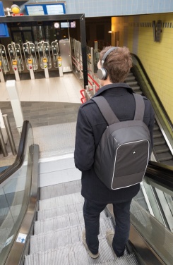 Logotrade promotional giveaways photo of: Swiss Peak AWARE™ anti-theft 15.6" laptop backpack
