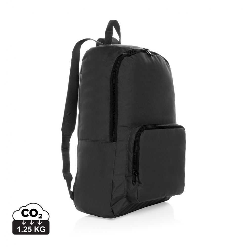 Logotrade promotional merchandise image of: Dillon AWARE™ RPET foldable classic backpack