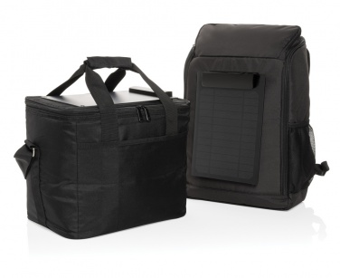 Logo trade promotional giveaways picture of: Pedro AWARE™ RPET deluxe backpack with 5W solar panel