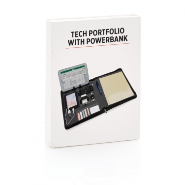 Logotrade promotional item picture of: Tech portfolio with powerbank
