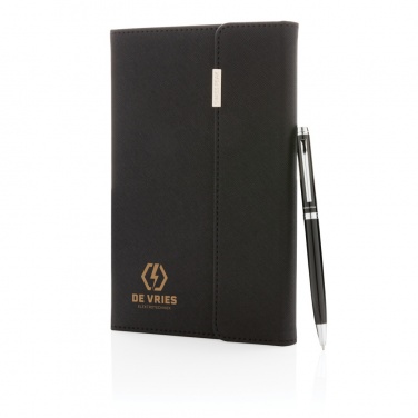 Logotrade business gift image of: Swiss Peak deluxe A5 notebook and pen set