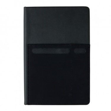 Logo trade advertising product photo of: A5 Deluxe notebook with smart pockets