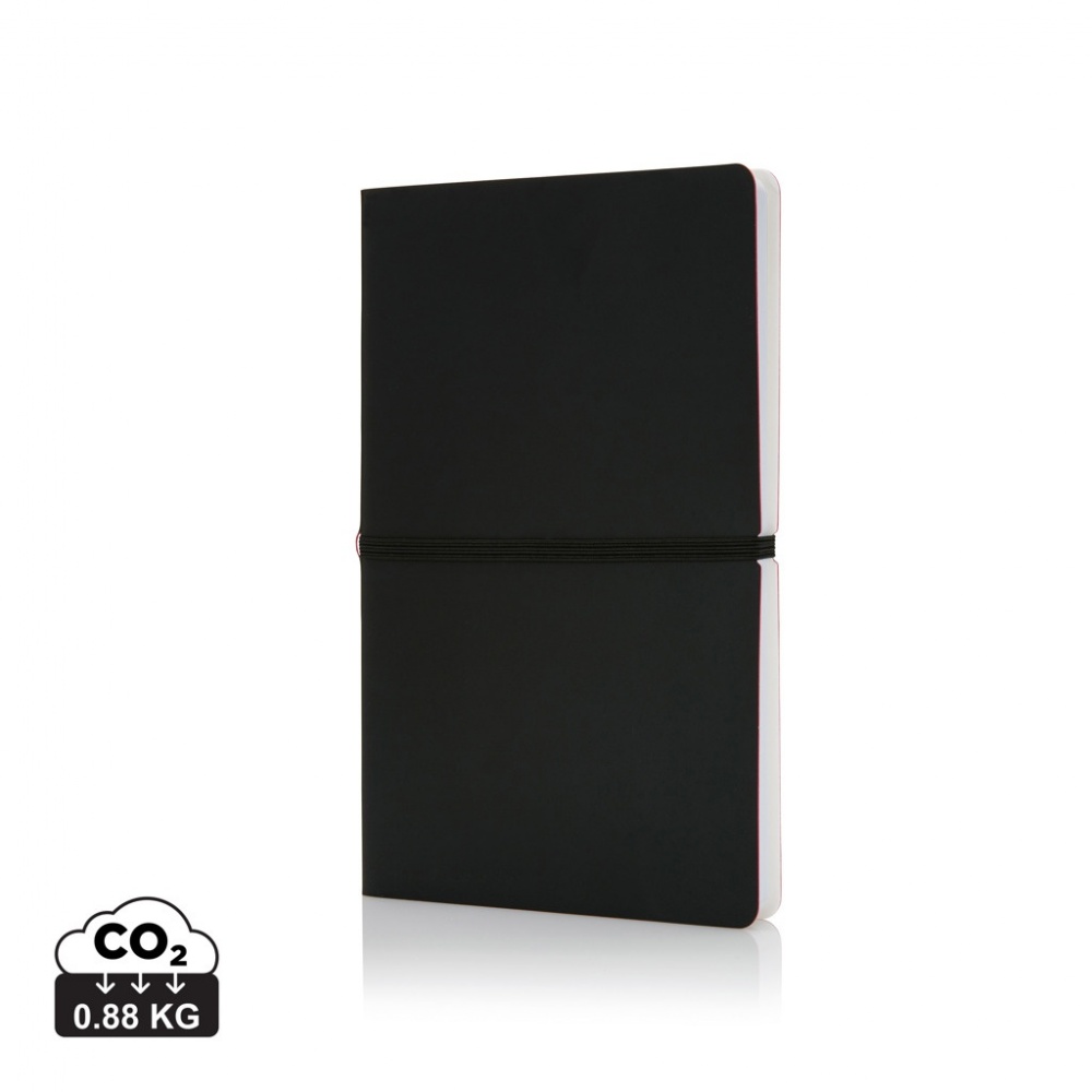 Logotrade promotional item image of: Deluxe softcover A5 notebook