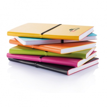 Logo trade promotional merchandise picture of: Deluxe softcover A5 notebook