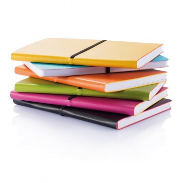 Logo trade promotional gift photo of: Deluxe softcover A5 notebook