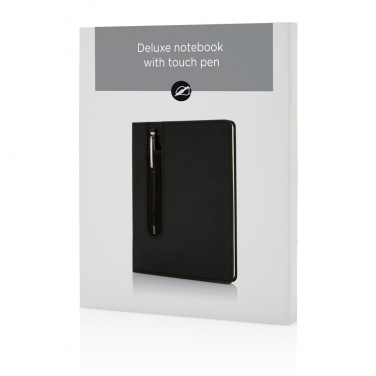 Logotrade promotional giveaways photo of: Standard hardcover PU A5 notebook with stylus pen