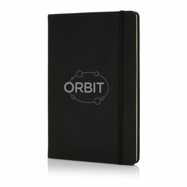 Logo trade promotional merchandise photo of: Deluxe hardcover PU A5 notebook