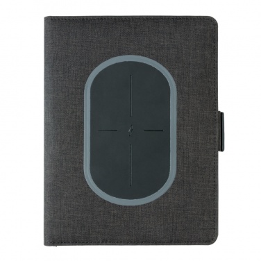 Logo trade promotional giveaway photo of: Air 5W wireless charging notebook cover A5