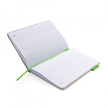 Logotrade promotional gift image of: A5 jute notebook