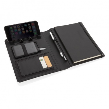 Logotrade corporate gift image of: Air 5W wireless charging notebook with 5000mAh powerbank