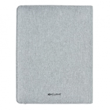 Logo trade promotional merchandise image of: Air 5W wireless charging notebook with 5000mAh powerbank