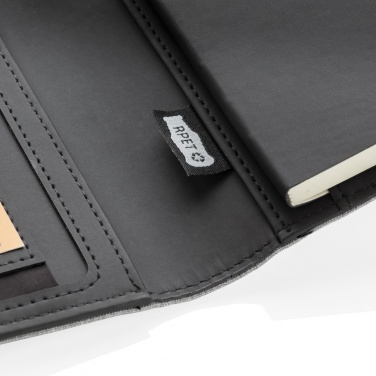Logo trade promotional merchandise photo of: Air 5W wireless charging notebook with 5000mAh powerbank