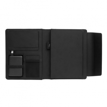 Logotrade promotional giveaway picture of: Fiko wireless charging A5 portfolio with powerbank