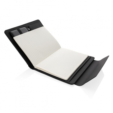 Logotrade promotional products photo of: Fiko wireless charging A5 portfolio with powerbank