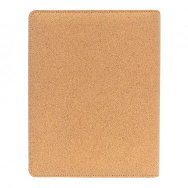 Logo trade corporate gifts image of: Deluxe cork portfolio A5 with pen