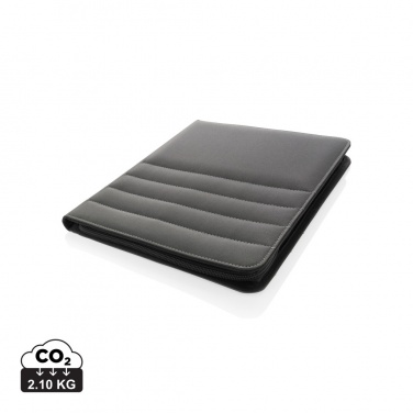 Logo trade promotional products picture of: Impact AWARE™ RPET A4 portfolio with zipper