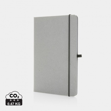 Logo trade promotional giveaway photo of: Recycled leather hardcover notebook A5