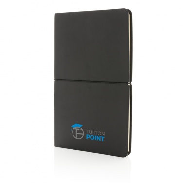 Logo trade promotional merchandise picture of: Modern deluxe softcover A5 notebook