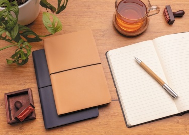 Logo trade advertising products image of: Modern deluxe softcover A5 notebook