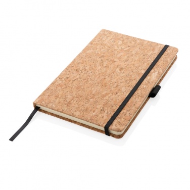 Logo trade promotional gift photo of: Cork hardcover notebook A5