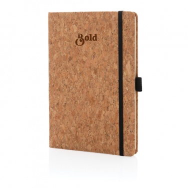 Logo trade corporate gifts image of: Cork hardcover notebook A5