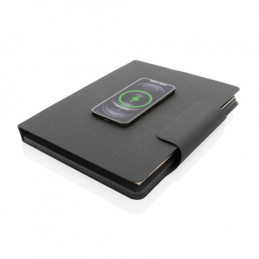 Logotrade promotional items photo of: Artic Magnetic 10W wireless charging A4 portfolio