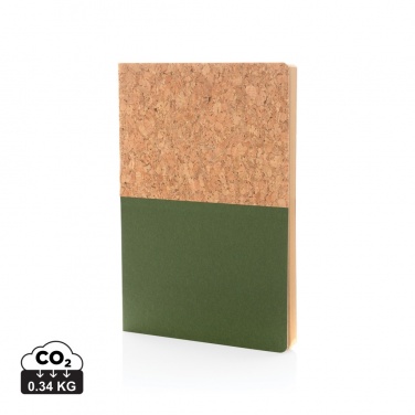 Logotrade promotional product picture of: A5 cork & kraft notebook