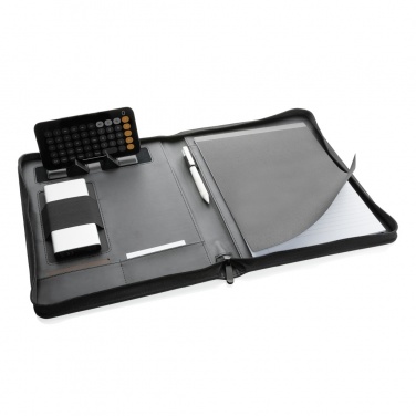 Logo trade promotional products image of: RCS rPU deluxe tech portfolio with zipper