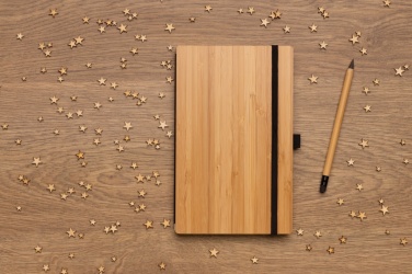 Logotrade business gift image of: Bamboo notebook and infinity pencil set